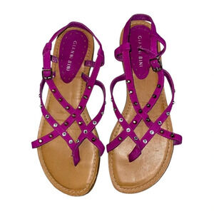 Gianni Bini Women’s Purple Studded Sandals | Size 9.5